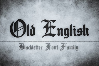 Old English Fonts for Elegant Design Projects