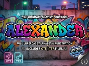 The Alexander Font for Creative Design Projects