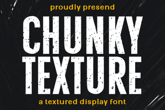 Design with Chunky Font Textures for Impact