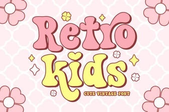 Retro Fonts for Creative Kids' Projects