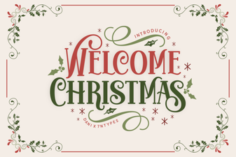 Festive Christmas Font Styles for Welcoming Designs