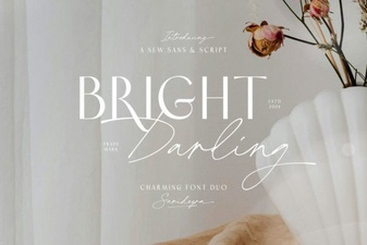 The Bright Darling Duo Font for Creative Projects