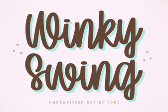 The Winky Swing Font for Creative Web Design