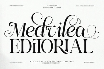 Medvilea Editorial Font: Modern Design Elegance